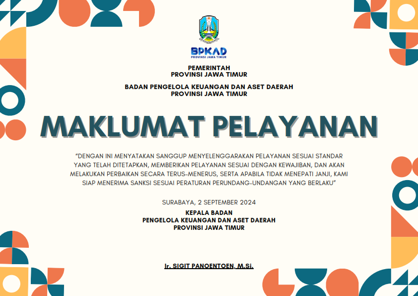 Maklumat Pelayanan BPKAD
